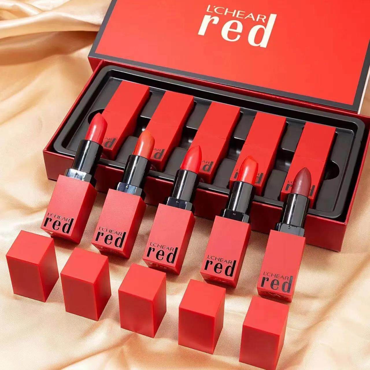 口红礼盒套装5支生日礼物送闺蜜滋润补水保湿雾面哑光低饱和套盒