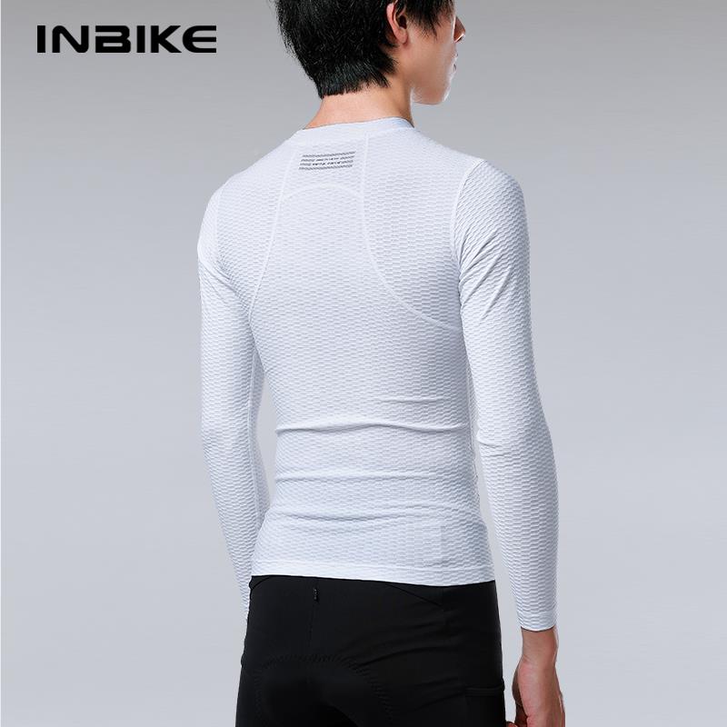 INBIKE速男干公排汗衫山春秋季打毕方底背心骑行服地路自行车长袖