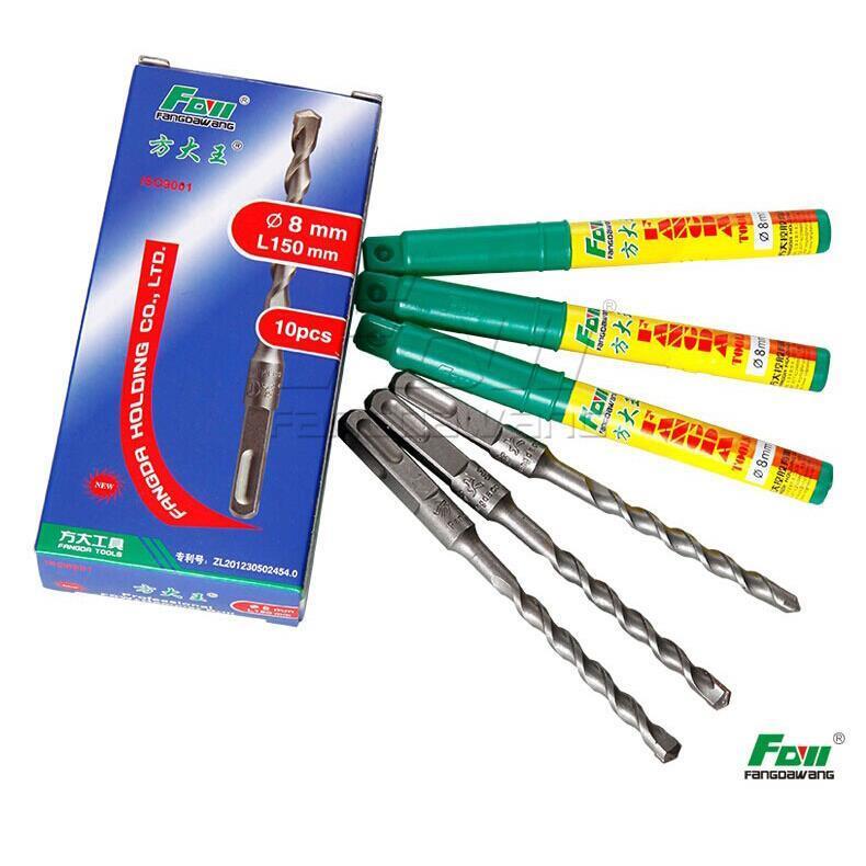 电锤钻头水泥钻头大王方方 采 钻头混凝土钻头穿墙柄石 冲击钻头