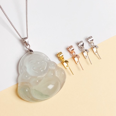 欣履s925银玉佛观音玉扣瓜子