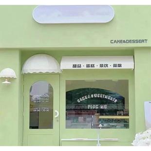 饰梯形固定棚别墅小区门头雨搭奶茶店法式 高档室外遮阳装 固定棚