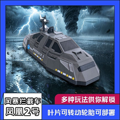 龙卷风拦截车小丑2号TUV2车模