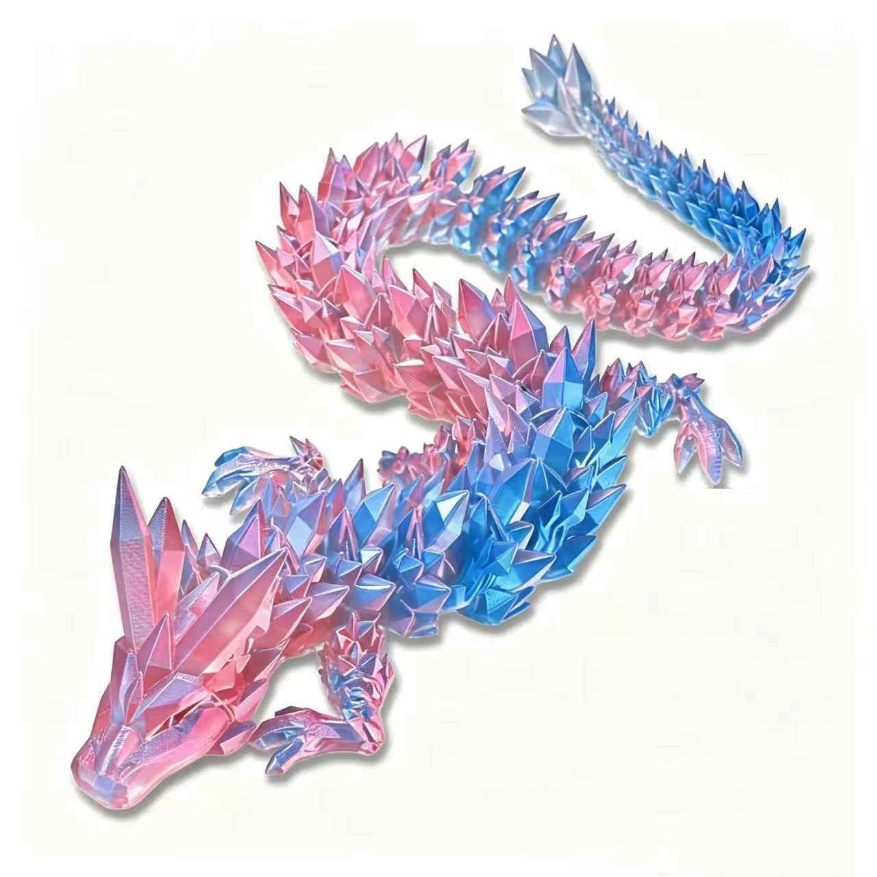 3d打印超大龙2026新款儿童玩具水晶大龙手办龙蛋模型桌摆件关节龙