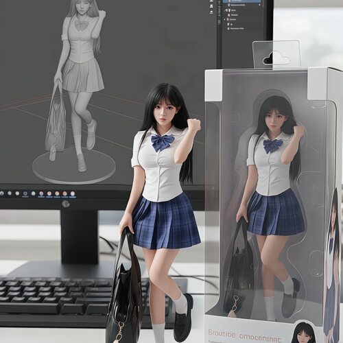 3D打印全身真人手办定制全彩立体模型偶像人像真人照片制作打印
