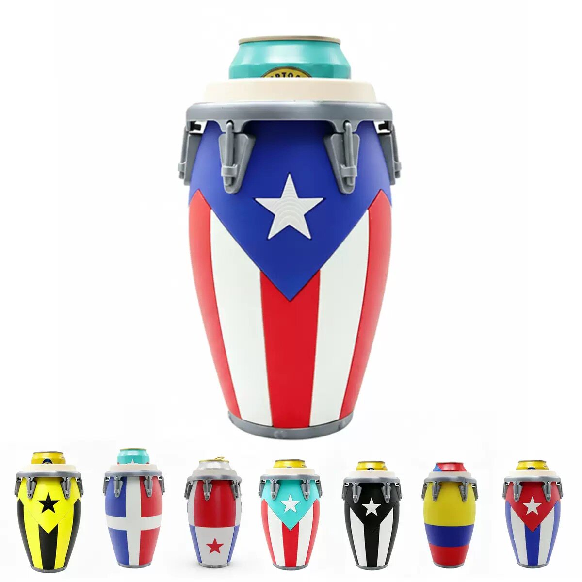 3D爆款Conga-Style Can Holder康加鼓易拉罐支架康加舞风格杯架