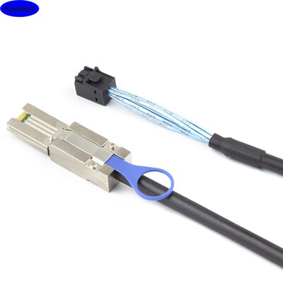 MINI SAS HD SFF8088转SAS HD SFF8643服务器内外交换连接线2