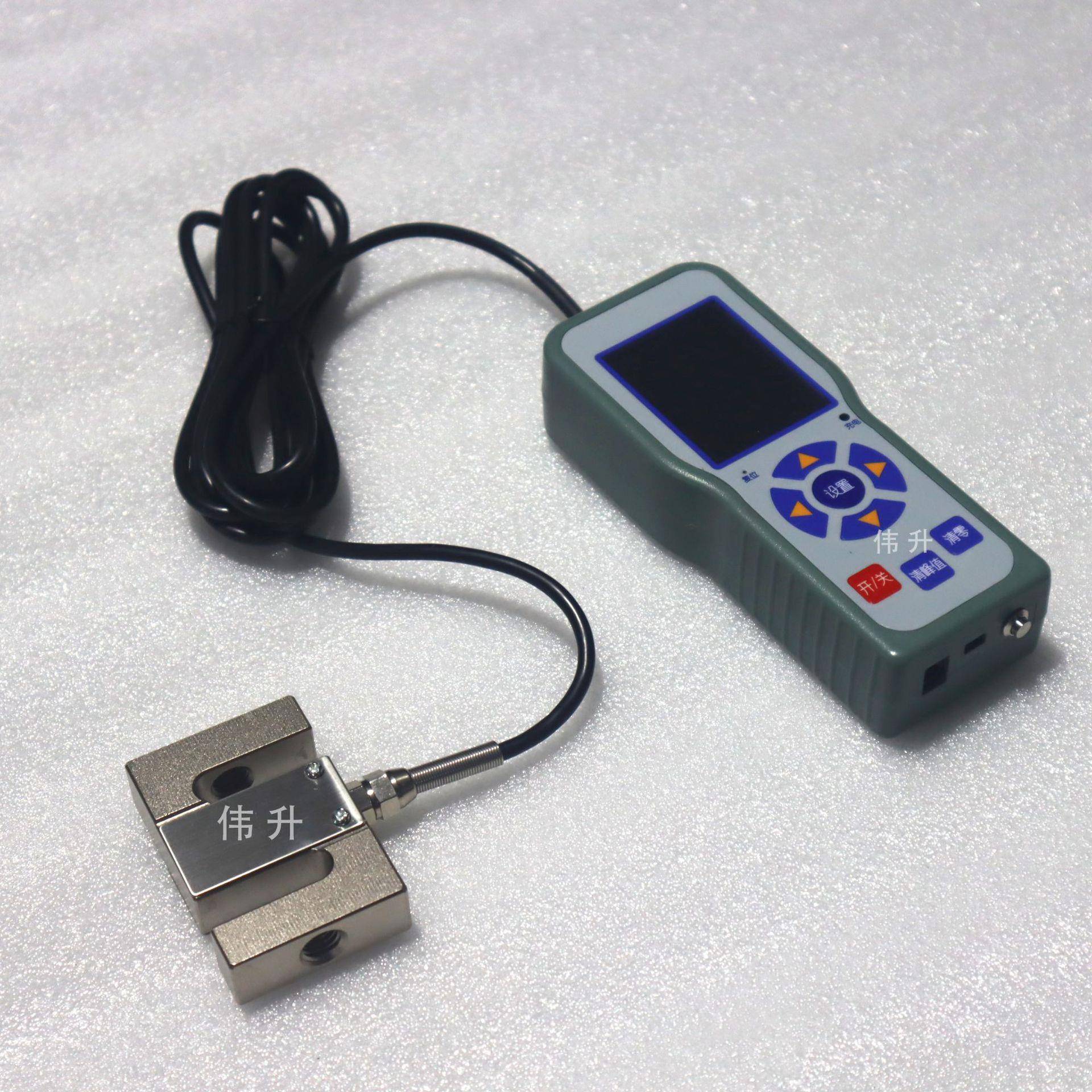 300米远程操作S型数显拉压力计200kN工业级S型传感器20t