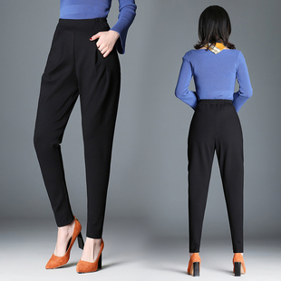 长裤 宽松大码 小脚萝卜裤 韩版 子 哈伦裤 显瘦高腰女裤 女春秋2021新款