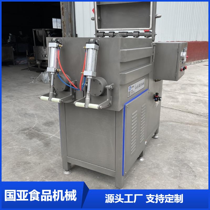 全自动水饺馅肉丸双绞笼拌馅机变频双轴拌馅机鱼糜真空拌馅设备