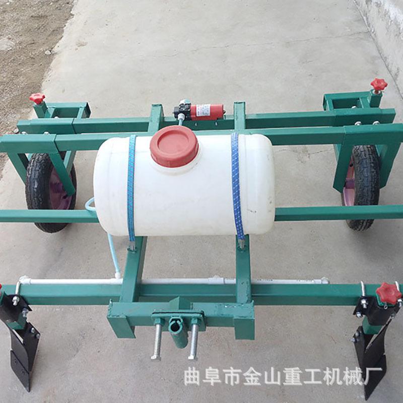 四轮拖拉机带地膜覆盖机玉米播种铺膜机喷药施肥地膜机