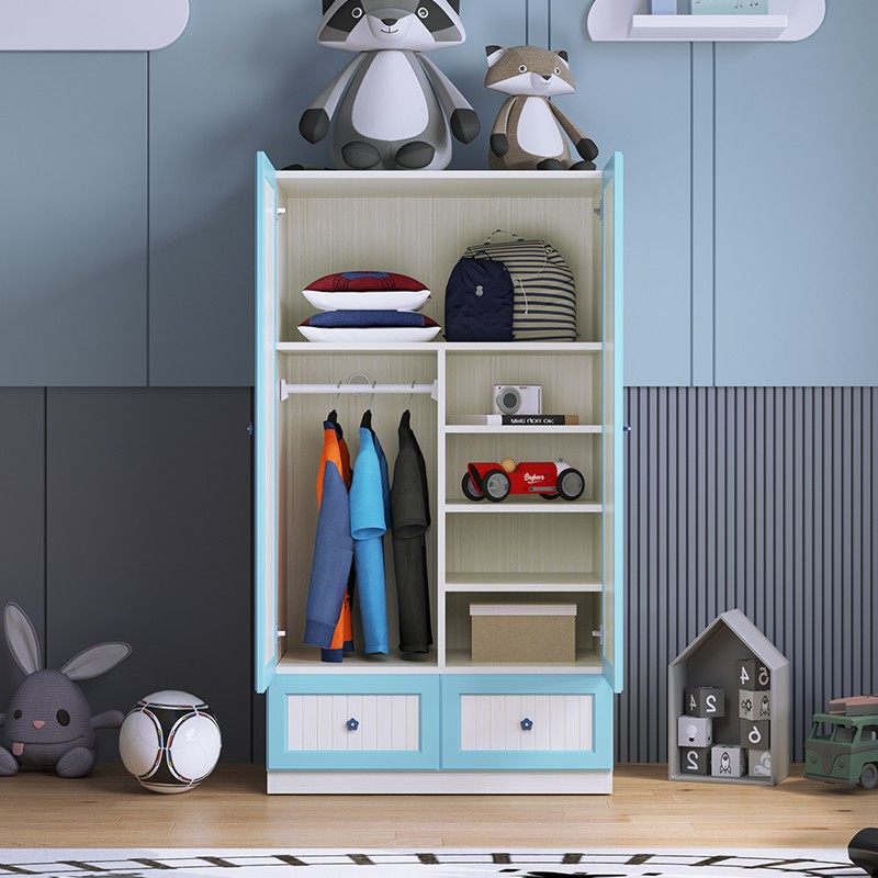 全铝家具宝宝衣柜铝合金衣柜儿童衣柜收纳柜金属衣柜卧室男孩衣橱