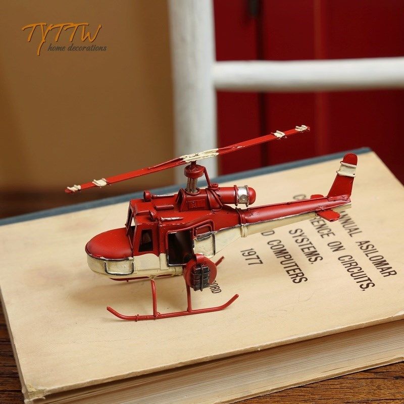 复古铁艺红色飞机模型摆设创意家居客厅酒柜小摆件道具,家居饰品,装饰摆件,淘宝优惠券,粉丝福利购,淘宝优惠卷