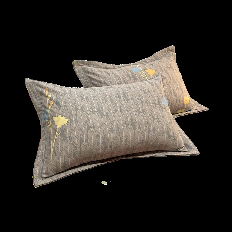 加厚纯棉枕套100全棉枕头套2023新款48cmx74cm一对装单人家用枕皮