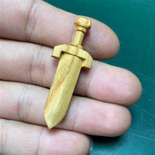 天然桃木剑桃木挂件本命年吊坠桃木饰品桃木剑无色无漆高度5厘米