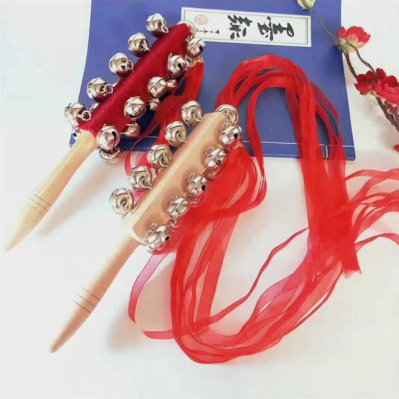 神明少女COS摄影道具汉服拍照周边21手摇铃儿童奥尔夫乐器
