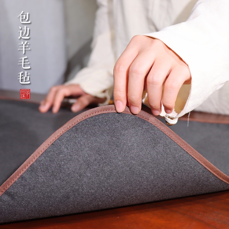 加厚羊毛毡垫书法国画写毛笔字垫的桌垫包边书画毛毡可定制尺寸画