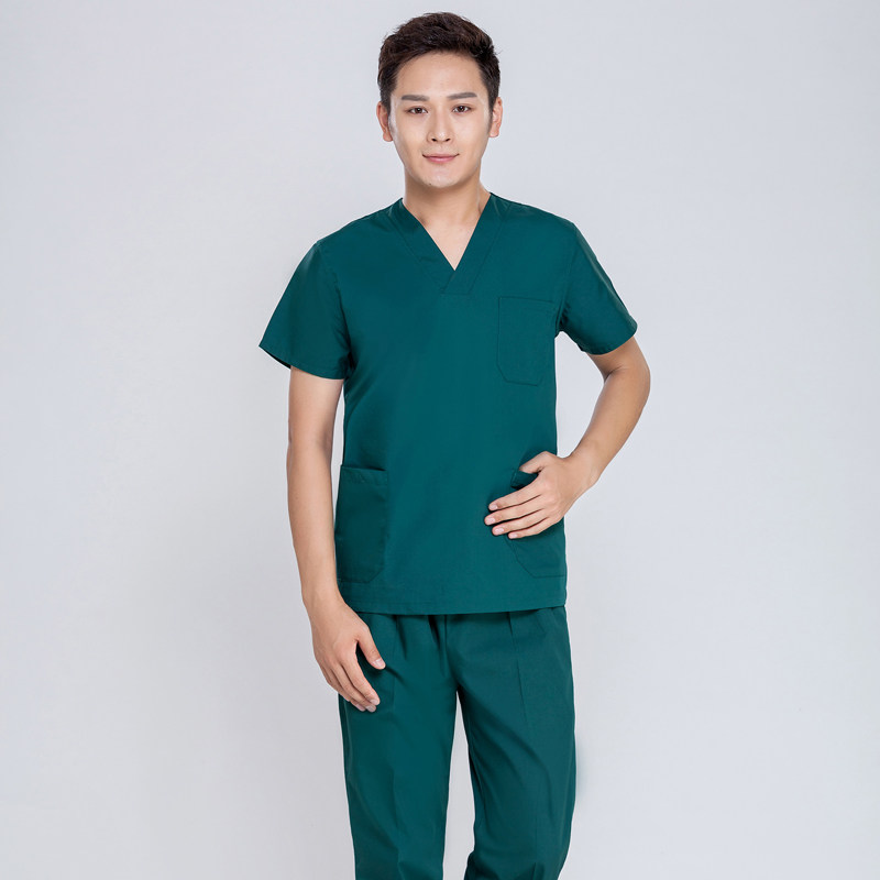 洗手衣短袖医生服纯棉手术服女手术衣服女美容院工作服刷手服长袖