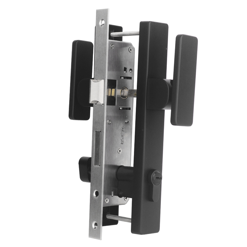 大门断桥铝合金推拉家用入户门锁通开型门锁窄边锁体锁具木门通用