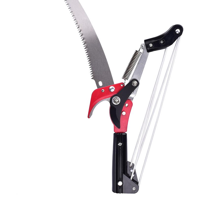 带拉绳高枝剪高空锯树枝带加长伸缩杆高空剪树技树叶修剪剪刀