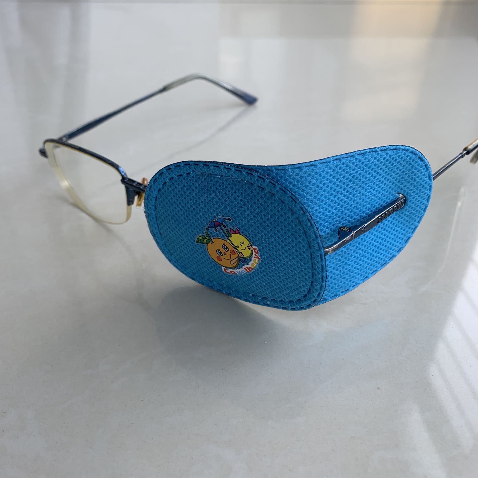 儿童弱视斜视全遮盖眼罩独眼龙单眼矫正眼镜遮盖布遮光罩弱视眼罩