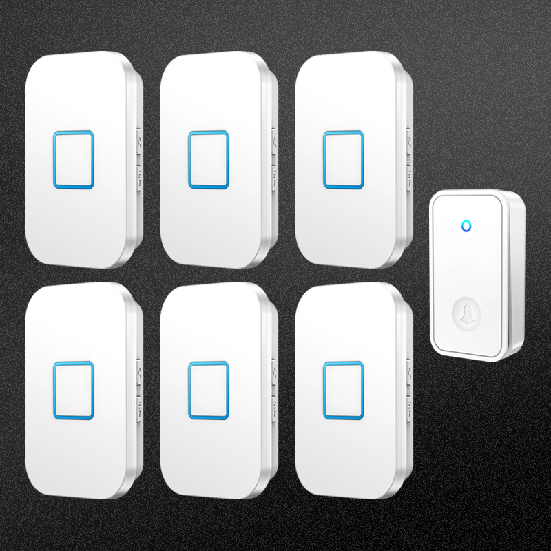 无线门铃家用一拖六远距离不用电子遥控防水智能自发电老人呼叫器