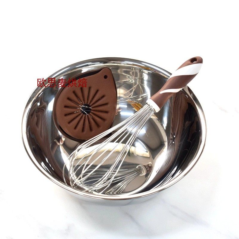 12寸手动打蛋器含刮板圆头加密家用鸡蛋搅拌器奶油蛋抽法国鹽之花