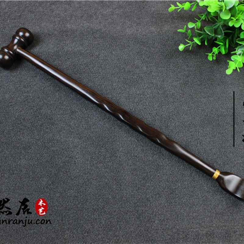 紫光檀乌木质痒痒挠实木檀木不求人老头乐 敲打按摩捶经络穴位捶