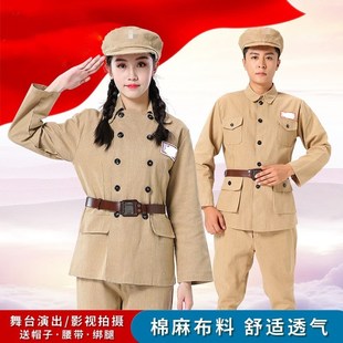 49式抗美援朝解放衣服抗战军装50式志愿军抗战演出服装男女合唱服