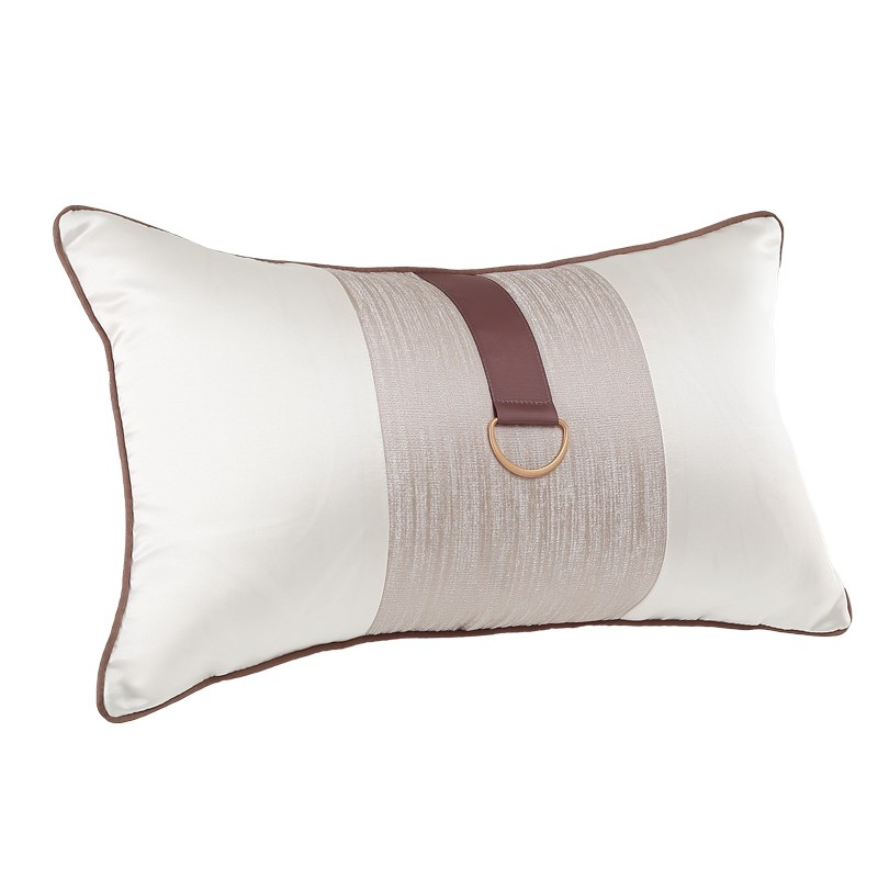 新中式轻奢腰枕含芯样板间软装沙发靠枕卧室床头靠背垫套含羽绒芯