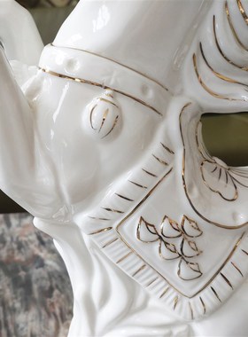 马陶瓷摆件马到成功生肖马工艺品老板办公室桌书房装饰品乔迁摆设