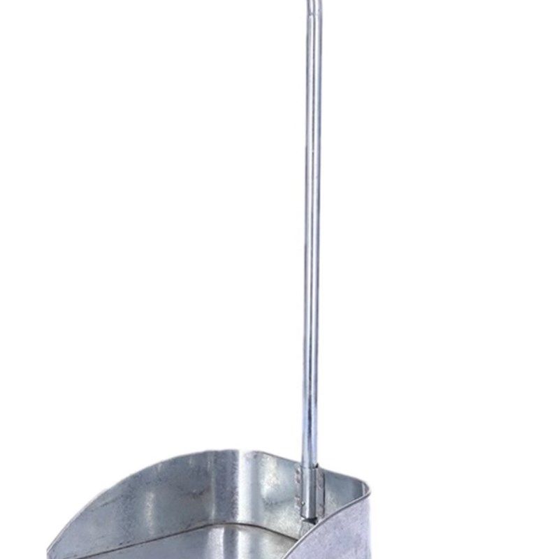 厂家直供加厚铁簸箕室外手工白色铁皮畚斗镀锌铁畚箕户外垃圾铲