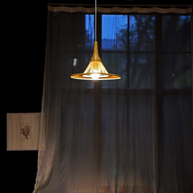 初阳十竹家 日式草帽灯 竹灯竹编伞型吊灯 中式餐厅民宿组合灯,家装灯饰光源,餐厅吊灯,淘宝优惠券,粉丝福利购,淘宝优惠卷