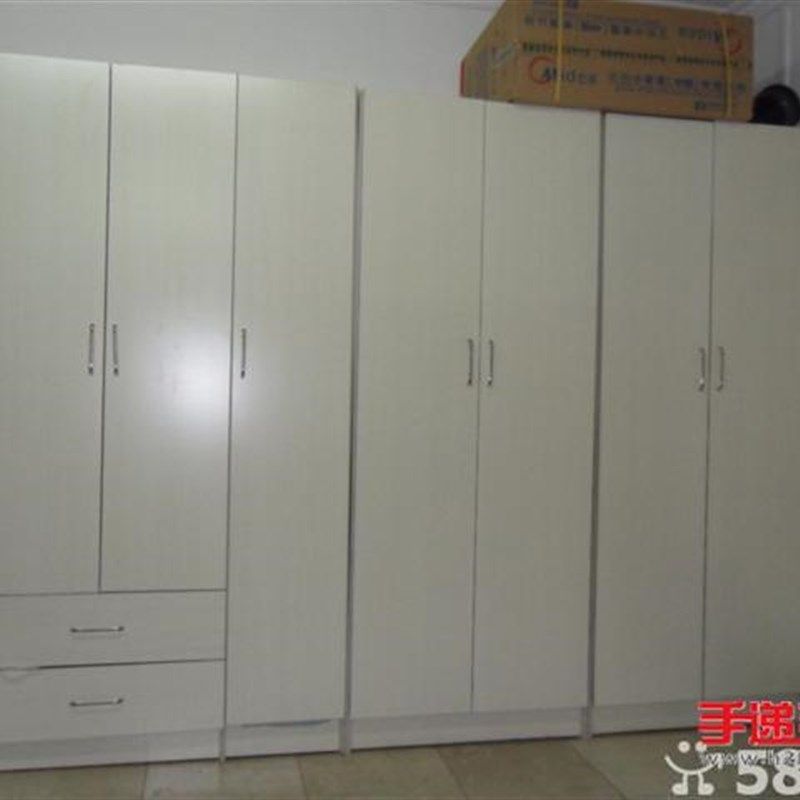 成人简易衣柜 整体储物柜2门3门衣柜 衣物收纳柜板材柜可送货