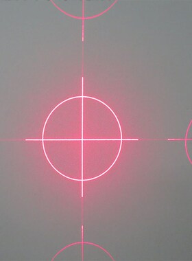 19.83度圆圈带十字线效果红光绿光蓝光激光器 亮度线宽可调定位灯