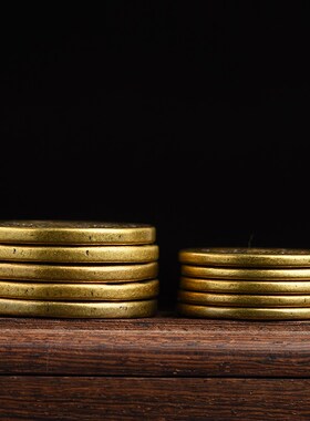 黄铜五帝钱铜钱压门槛专用加厚大号过门石乔迁搬家入户门对门纯铜