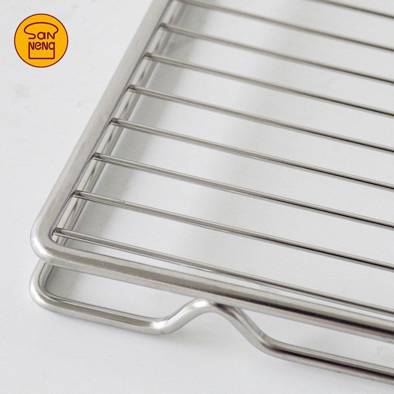 三能晾网加粗烧烤不锈钢网架烘焙烤箱网晾晒冷却网蛋黄酥月饼凉网