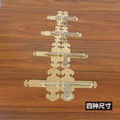 纯铜加厚插销老式 木门仿古锁花园庭院门闩仿古大门扣别墅铜门栓锁