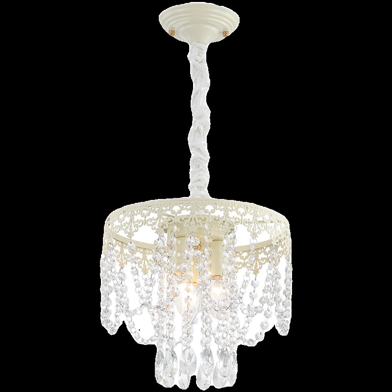 法式小吊灯奶油风轻奢水晶卧室床头餐厅灯衣帽间创意复古装饰灯具