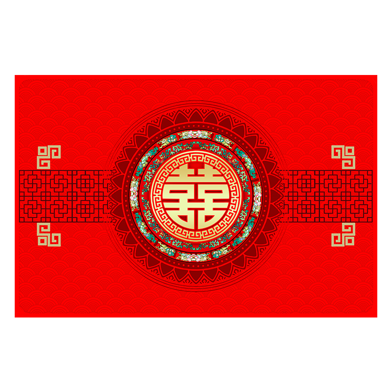 免洗可擦入户门地垫结婚喜庆典礼水晶板门垫家用玄关PVC脚垫定制