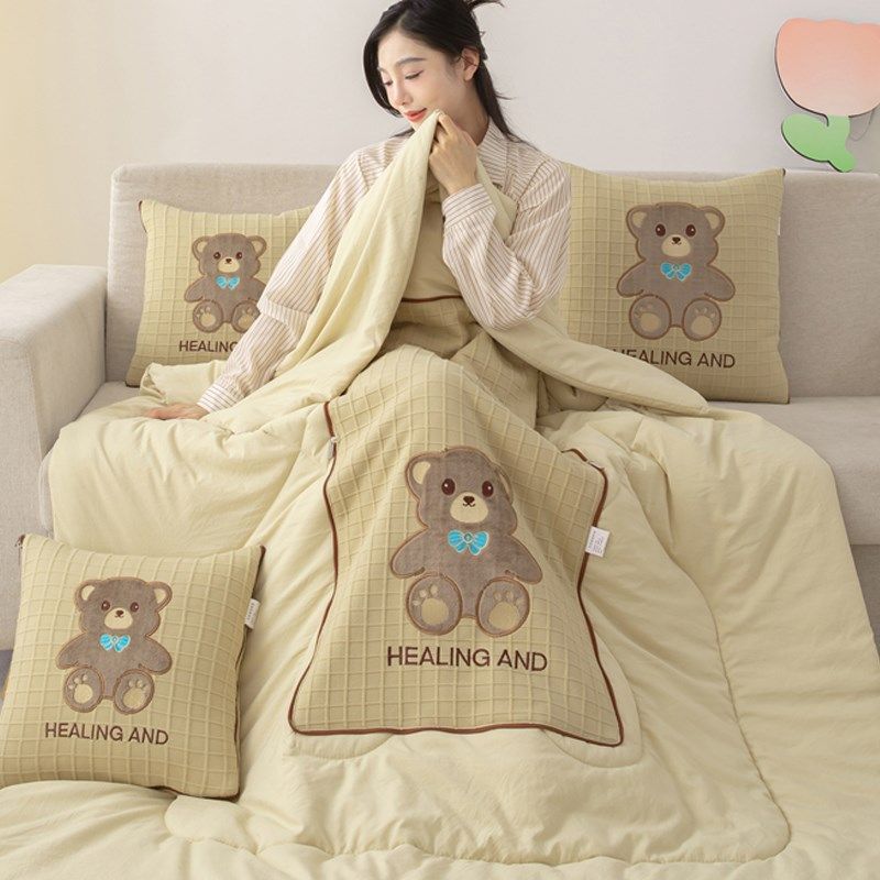 抱枕被子两用二合一汽车午休折叠高端夏季空调被靠枕车用毯子枕头