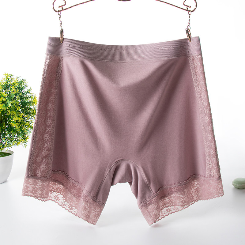 3条安全裤女防走光不卷边大码内裤女200斤高腰胖mm蕾丝边四角短裤,女士内衣/男士内衣/家居服,平角裤,淘宝优惠券,粉丝福利购,淘宝优惠卷
