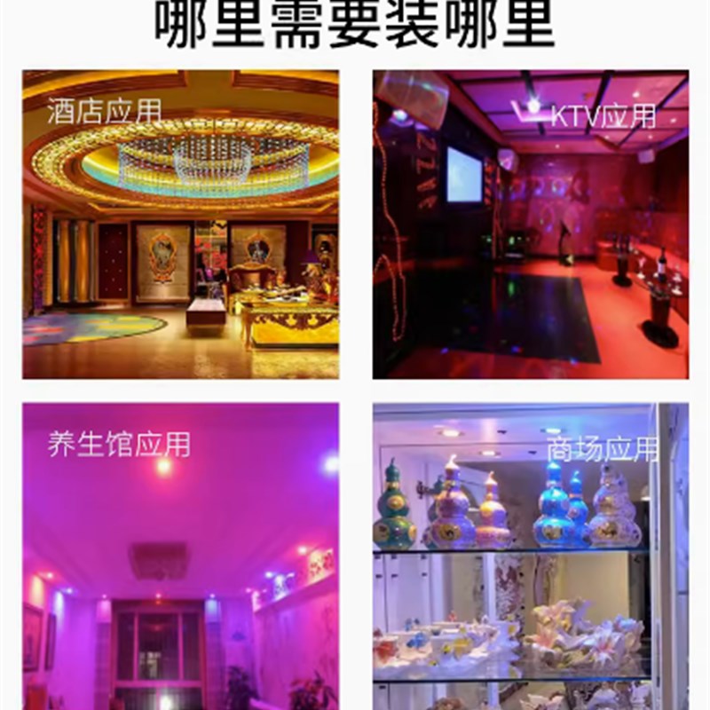 彩色迷你led小筒灯开孔3.5cm公分1W3W柔光天花灯装饰35mm酒吧KTV