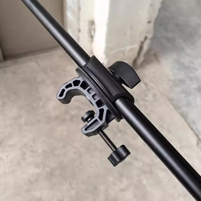 麦克风支架配件通用咪夹落地式麦架支撑横杆直播K歌舞台话筒杆