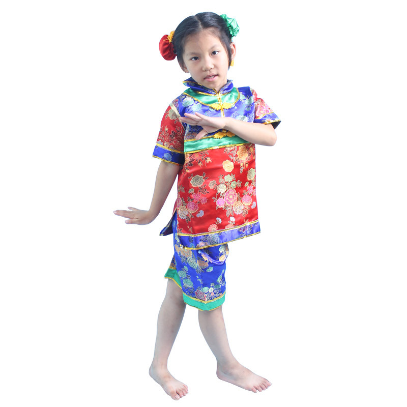 儿童古装汉服上学堂舞蹈表演服 男女童上学堂老夫子弟子规演出服