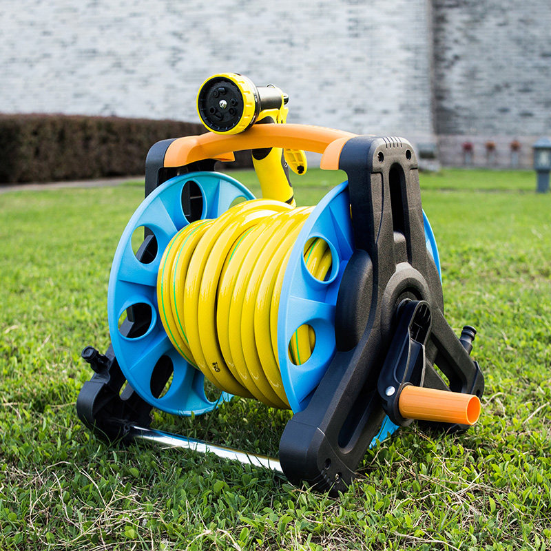 家用高压水枪水管收纳车架园艺园林浇花洗车卷管器绕管神器免安装