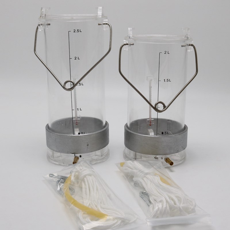 特厚有机玻璃采水器水质采样器污水深水水样采集器取样桶2.5L