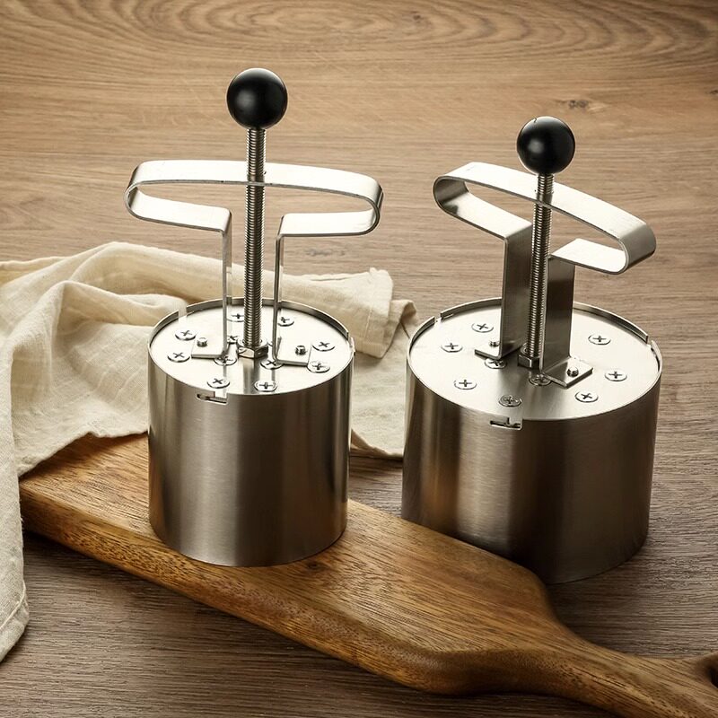 蜂窝煤炒饭米饭模具手压式酒店餐厅煤球蛋糕火焰饭团不锈钢糯米磨