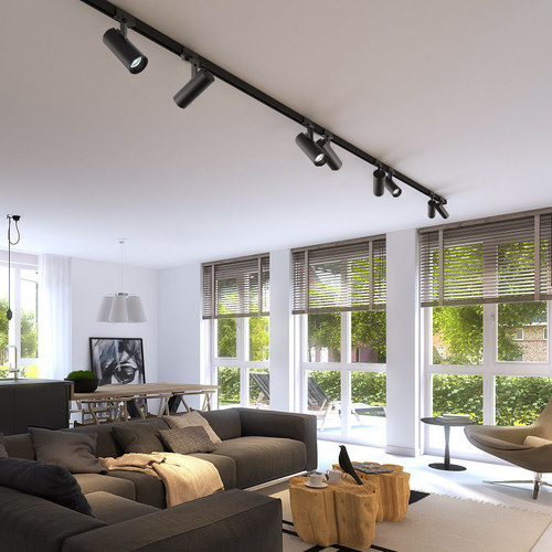 led射灯轨道灯可调角度明装导轨1米店铺商场服装店工装cob导轨灯