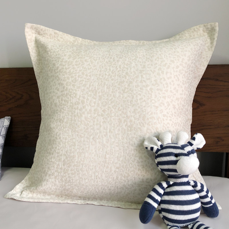 卧室床头靠枕套民宿复古纯棉抱枕60x60cm床上超大号靠垫套65x65cm