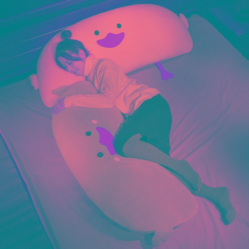 大白鹅鸭子床头靠垫软包大靠背抱枕女生睡觉床上靠枕靠背垫可爱软